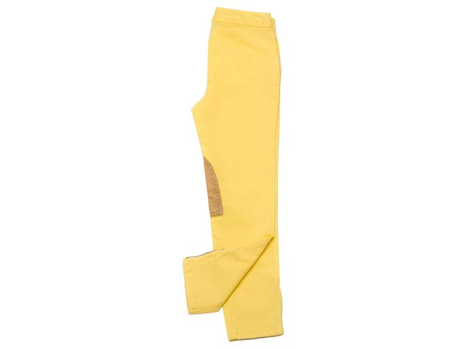 Ralph Lauren calça, leggings Amarelo Algodão Elastano  ref.176104