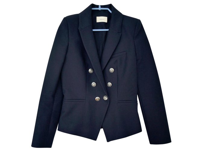 bash jacket "gina" navy bash Dark blue Cotton  ref.176127