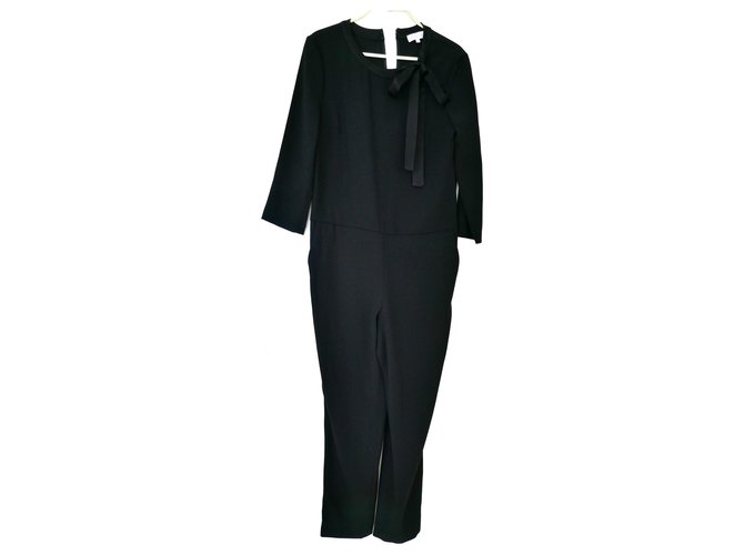 black jumpsuit claudie pierlot "jolie" Polyester  ref.176131