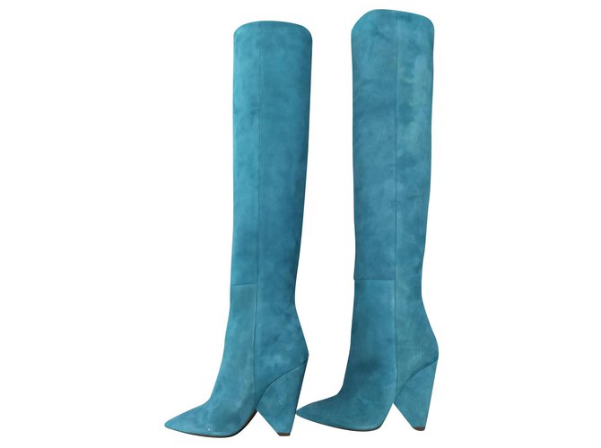 saint laurent blu boots