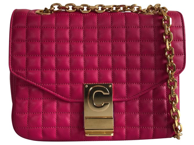 Céline c Charm Pink Leather  ref.176254