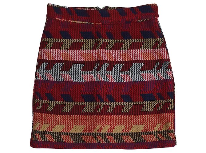 Gonna multicolore Maje in cotone e acrilico