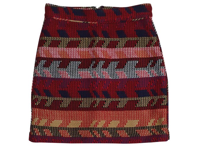 Maje Skirts Multiple colors Cotton Acrylic  ref.176270