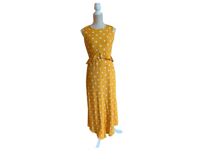 Autre Marque Dresses Yellow Viscose  ref.176294