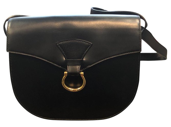 Céline Handbags Black Leather  ref.176310