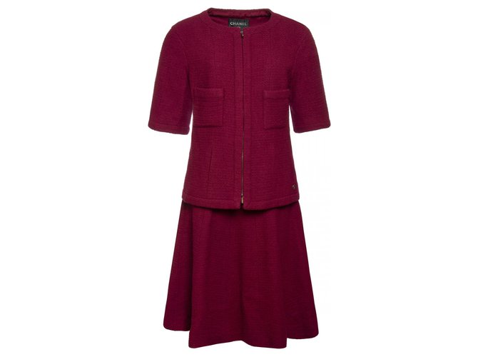 Chanel '' Supermercado '' terno de saia de tweed  ref.176356