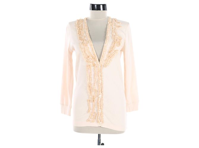 J.Crew Strickjacke Beige Baumwolle Größe S