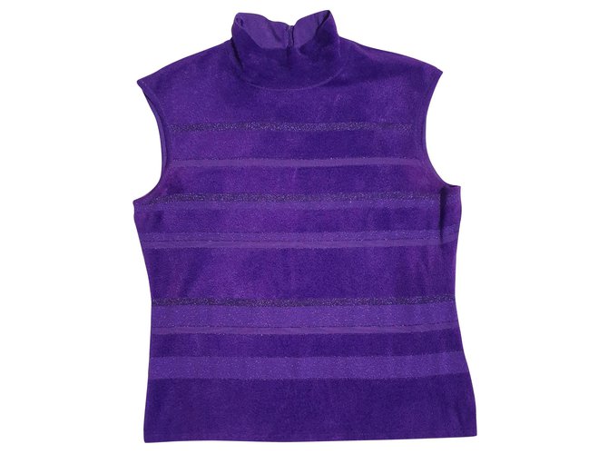 Escada Knitwear Purple Wool Rayon  ref.176439