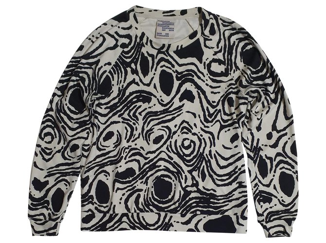 Baum und Pferdgarten Pullover schwarz weiß 