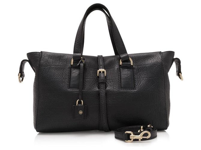 Mulberry Black Croc Embossed Roxette Satchel Leather Pony-style calfskin  ref.176521