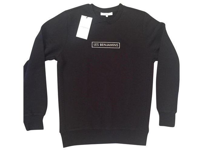 Les Benjamins sweatshirt- New Black Cotton  ref.176594
