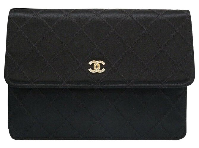 Chanel COCO Mark Black Leather  ref.176623