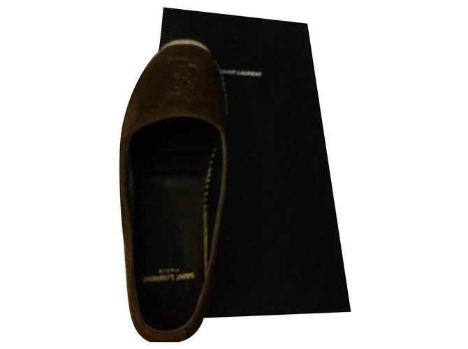 Zapatillas Saint Laurent Chocolate Nubuck  ref.176893