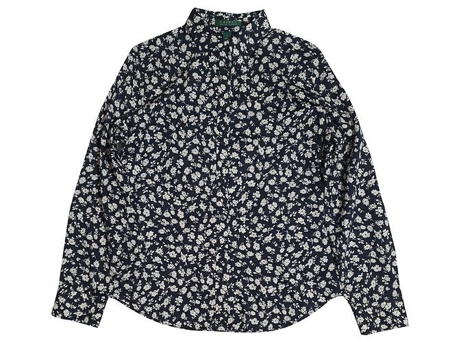 Camicia Ralph Lauren in cotone nera e bianca Nero Bianco