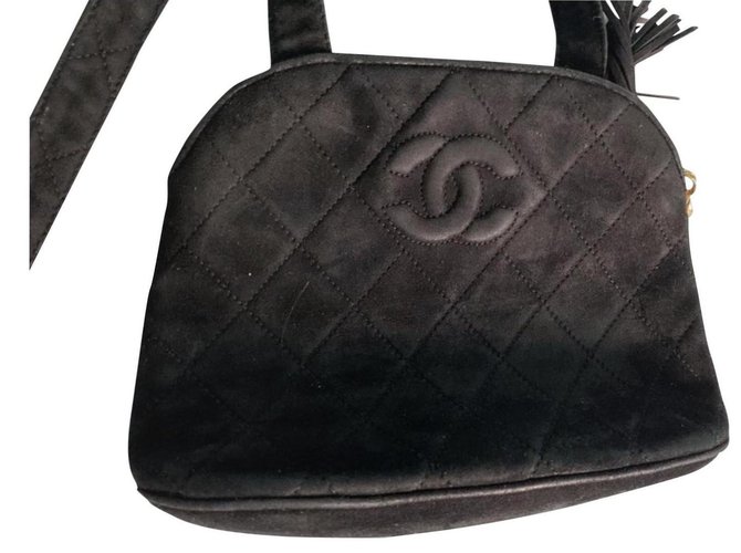 Autre Marque Chanel preta bolsa de ombro Preto Suécia  ref.176950