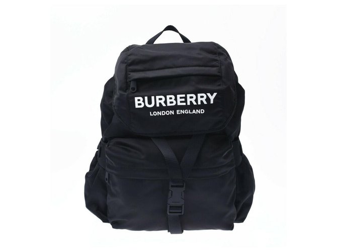 Burberry The Rucksack Synthétique Noir  ref.177053