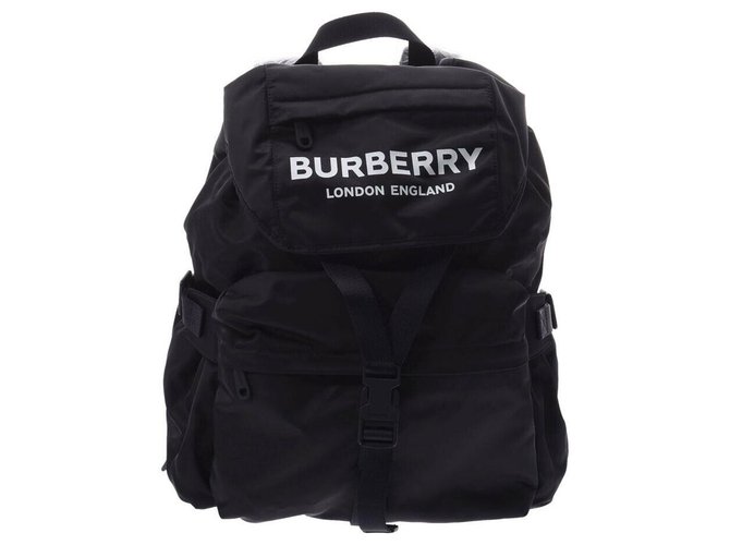Burberry The Rucksack Synthétique Noir  ref.177090