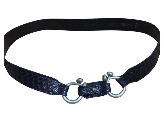 Kenzo Belts Black Leather  ref.177150
