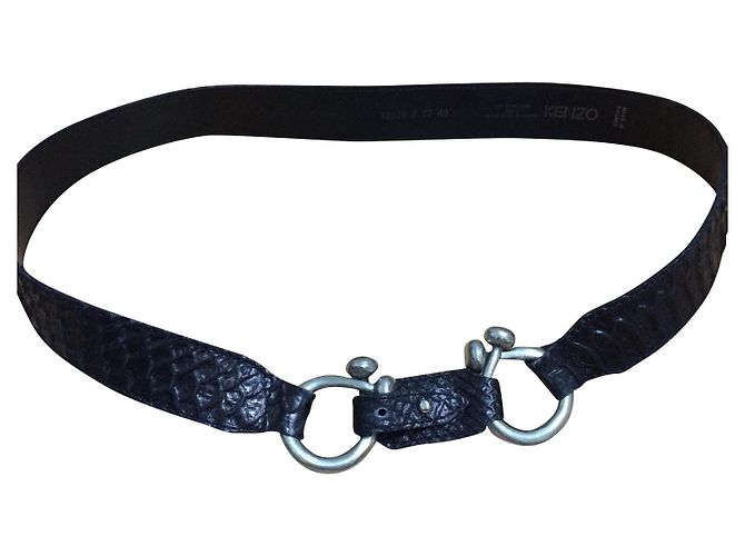 Cinturón Kenzo de cuero negro