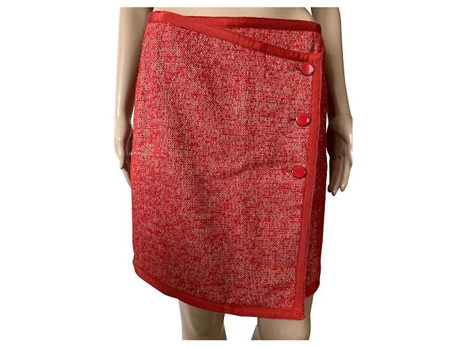 Autre Marque Roter Wollrock