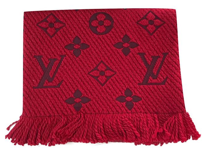 Sciarpa Louis Vuitton Logomania rossa Rosso
