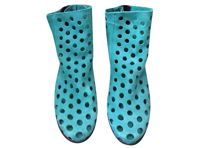 Autre Marque Bottines Arche Vertes en Daim de Cerf