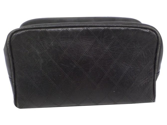 Chanel Clutch bags Black Leather  ref.177445