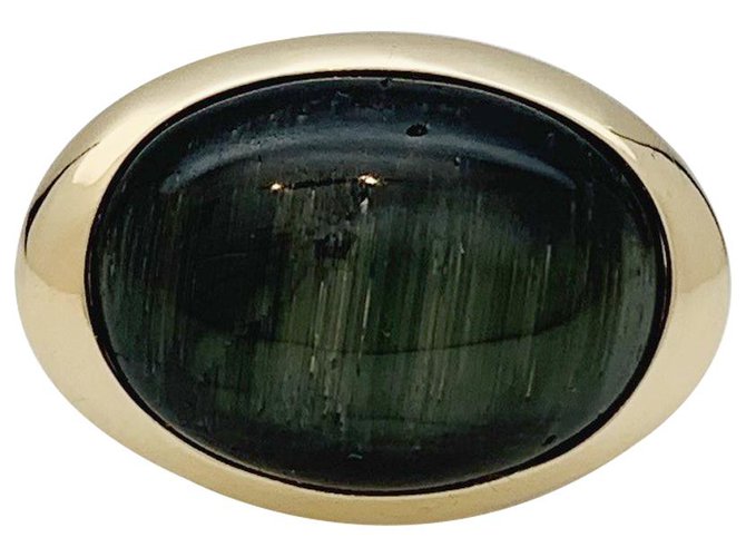 inconnue Yellow gold ring, shimmering tourmaline.  ref.149699