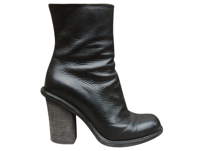 Autre Marque Premiata p boots 37 Black Leather  ref.177502