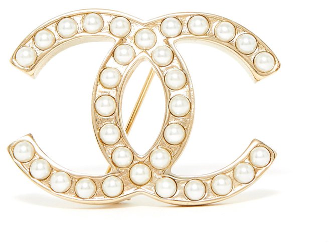 Chanel GOLDEN CC PEARLS Metal ref.177513 - Joli Closet