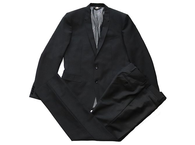 Burberry Suits Grigio Lana Viscosa Mohair