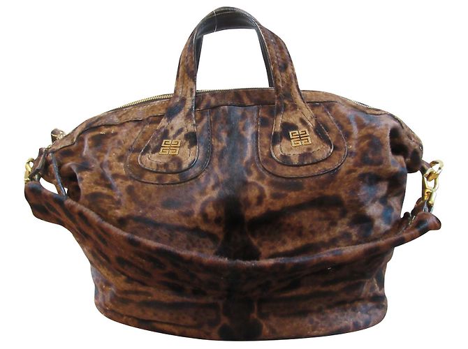 Bolsa de mão Givenchy em pele com padrão de leopardo Estampa de leopardo