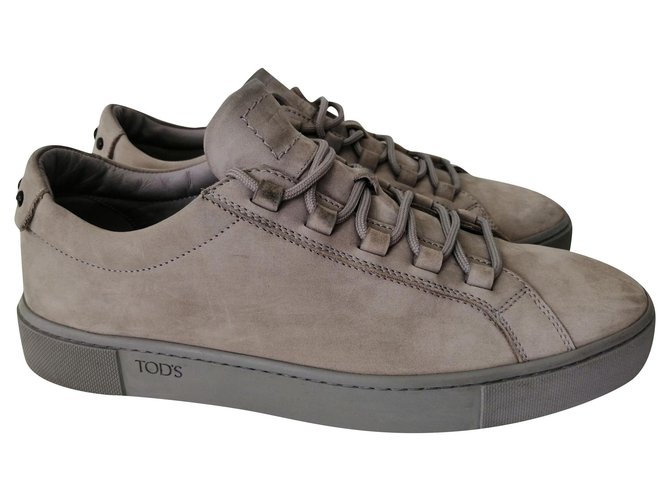 Tod's Sneakers Grey Leather  ref.177605