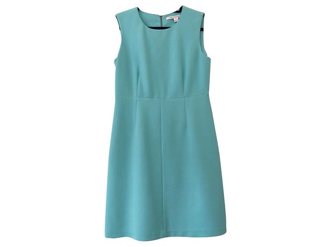 Diane Von Furstenberg Vestido recto DvF Carrie Turquesa