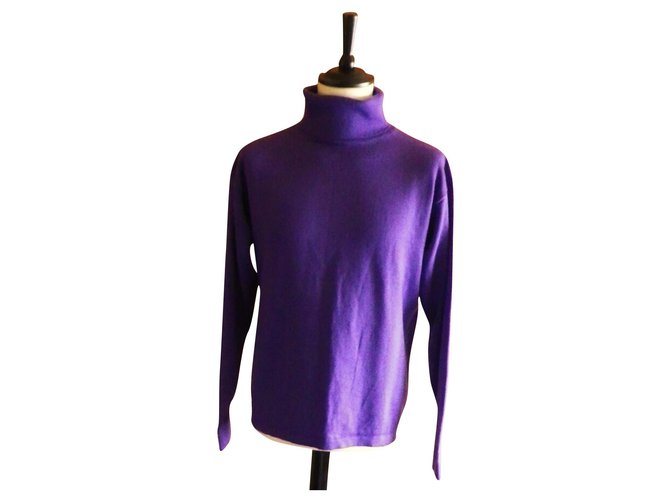 GIVENCHY turtleneck size XL very good condition Purple Wool  ref.177767