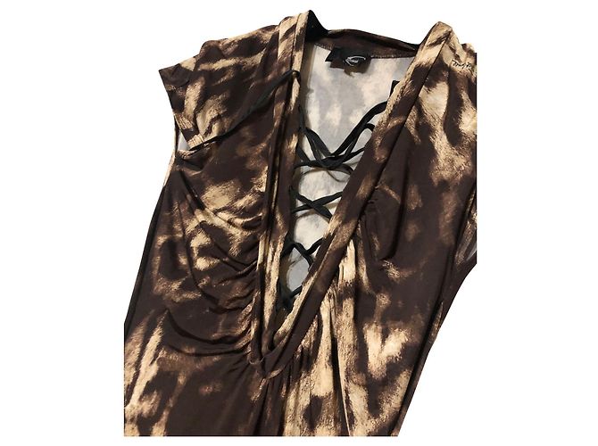 Vestido largo ajustado Just Cavalli Multicolor