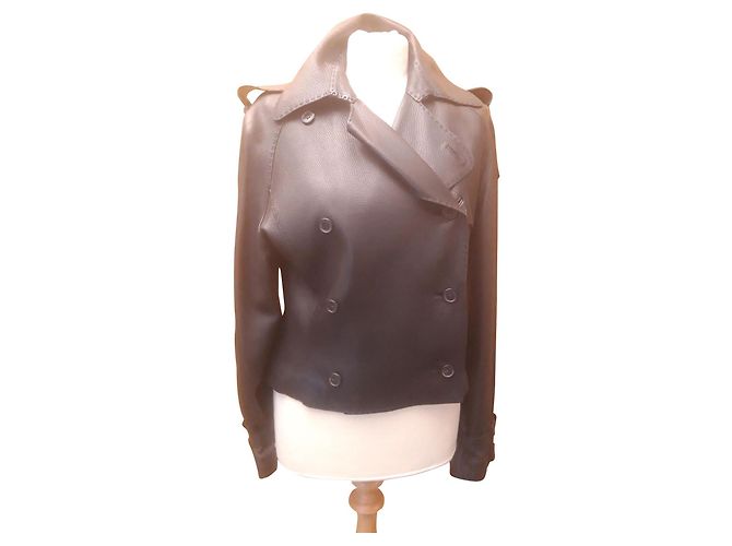 Hermès HERMES perfecto leather jacket Black