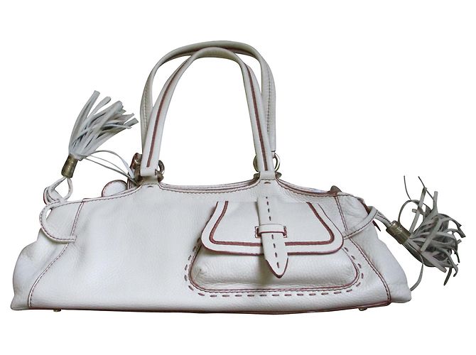 Premier Flirt Lancel 1er flertar couro baguete bege.