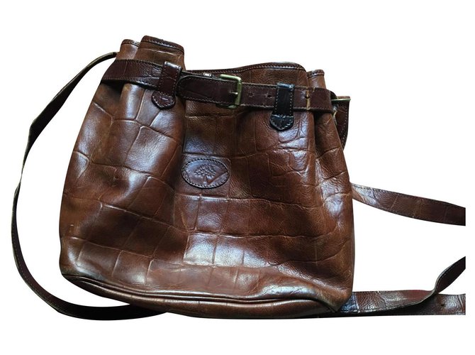 Mulberry bucket bag Brown Leather  ref.177854
