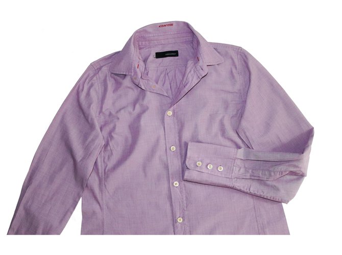 Dsquared2 Shirts Purple Cotton  ref.177865