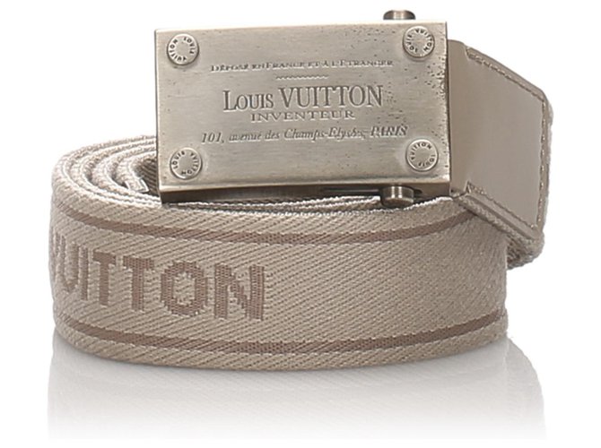 Leather belt bag Louis Vuitton Grey in Leather - 28372394
