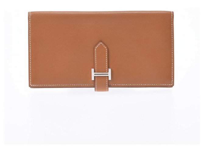 Hermès Beansufla purse Brown Leather  ref.178009