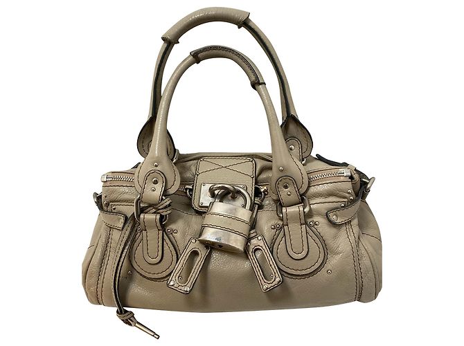 CHLOÉ PADDINGTON Grigio Pelle
