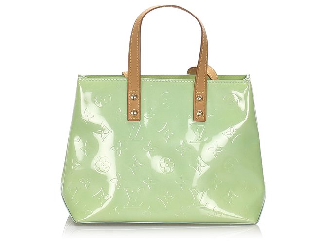 Louis Vuitton Green Vernis Reade PM Leather Patent leather  ref.178222