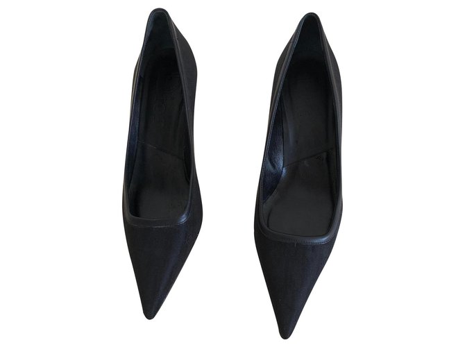 Dior Heels Black Cloth  ref.178354