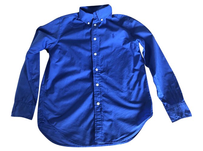 Ralph Lauren Camisetas y tops Azul Algodón  ref.178379