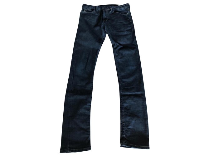 Diesel Un pantalon Coton Bleu Marine  ref.178397