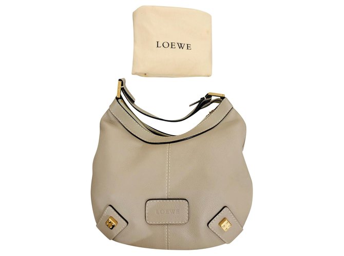 LOEWE Hobo Rustic in Soft Taupe Leather  ref.178427