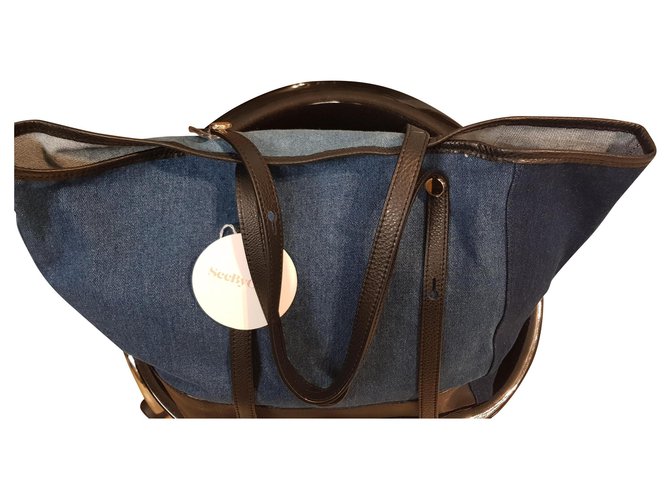 see by chloe denim tote