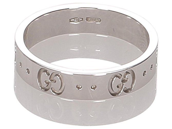 Gucci Silber 18K Icon Thin Band Metall  ref.178522